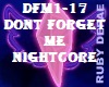 DFM1-17 DONT FORGET ME