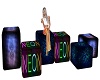 neon sitting cubes