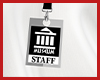 Museum guide badge