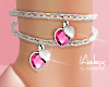 ᗩ┊ Hearts Anklet