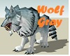Wolf Statue gray
