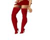Red Leather Thigh Boot