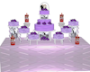 F&K PURPLE WEDDING CAKE