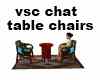 VSC chat table chairs