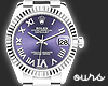 purple dial rollie