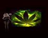 Weed Leaf Dance window