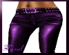 ~T~Purple Leather Jeans