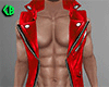 Red Leather Vest (M) drv