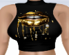 GOLD LIPS CROP TOP 