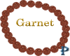 ~P~Anklet Garnet Left