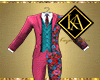 Spring Pink Flowers Suit