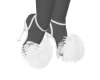 Q - OSTRICH HEELS -WHITE