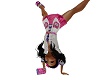 Kids animated handstand 