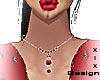 -X- red necklace