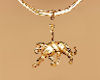 Gold Cougar Necklace