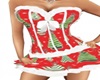 christmas corset dress