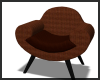 Rust Ochre Curved Chair