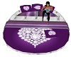 teal purple bed