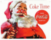 santa with a coca-cola