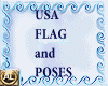 USA FLAG w/POSES