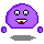 Happy purple puff