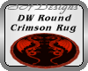 DW Crimson Round Rug