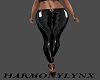 LATEX ZIP PANTS BLK RL