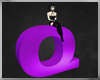 g3 Purple 3D Letter Q