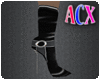 (ACX) Black Metal Boots
