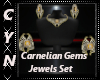 Carnelian Gem Jewels Set