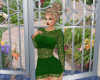 SR~ Green Lace Dress