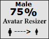 Avatar scaler 75% Male