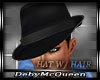 DM* BLACK HAT W/ HAIR