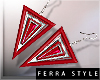 ~F~Arella Earrings Red