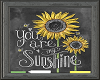 Sunflower chalk picture