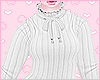 Ruffle Sweater White