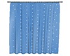 Blue sheer curtains