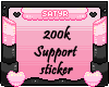 200k Support Sticker