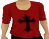 Red Shirt Black Cross