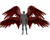 !V Red Animated Wings