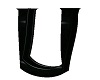 black letter U