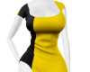 yellow&black dress
