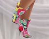 Floral Disco Boots