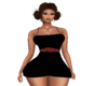 Blk dress with Rose Belt