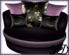 ~L~ Purp&Blk Cudle Couch