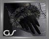 GS Black Fur Gloves