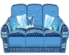 LV blue couch