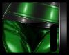 (D)Green PVC pants