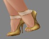 !R! Gold Bollywood Heels