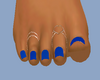 $ Royal Blue Toes